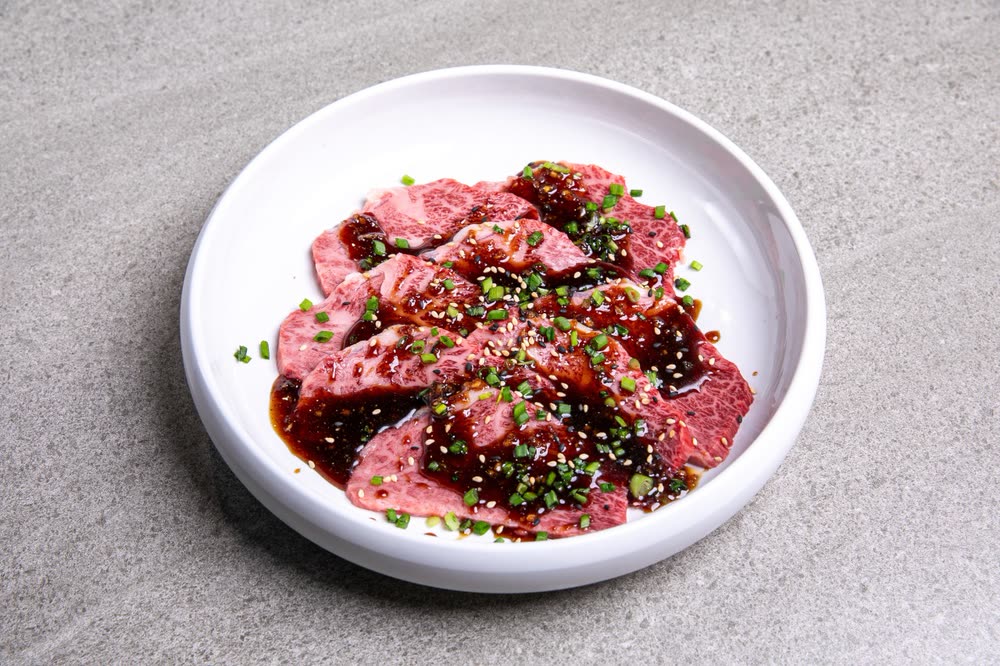 Freshly Marinated Charcoal-Grilled Beef (100g) (즉석 양념 숯불구이 (100g)) — Signature Cuts at Hanwoodaum Hongdae, premium Hanwoo Korean BBQ in Seoul
