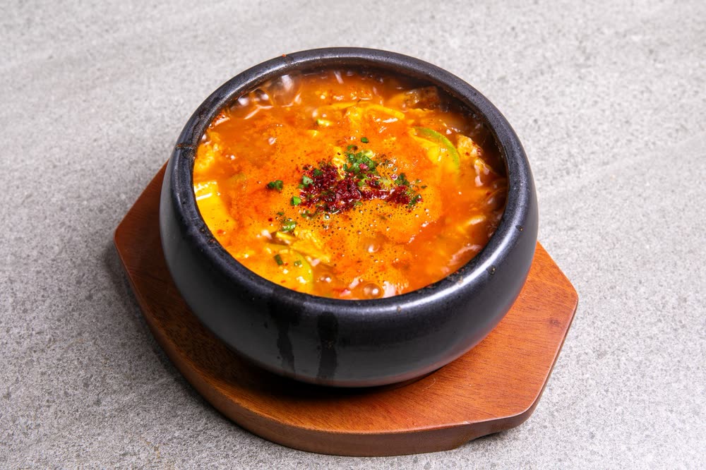 Korean Beef Soybean Paste Stew (한우 된장찌개) — Sides at Hanwoodaum Hongdae, premium Hanwoo Korean BBQ in Seoul