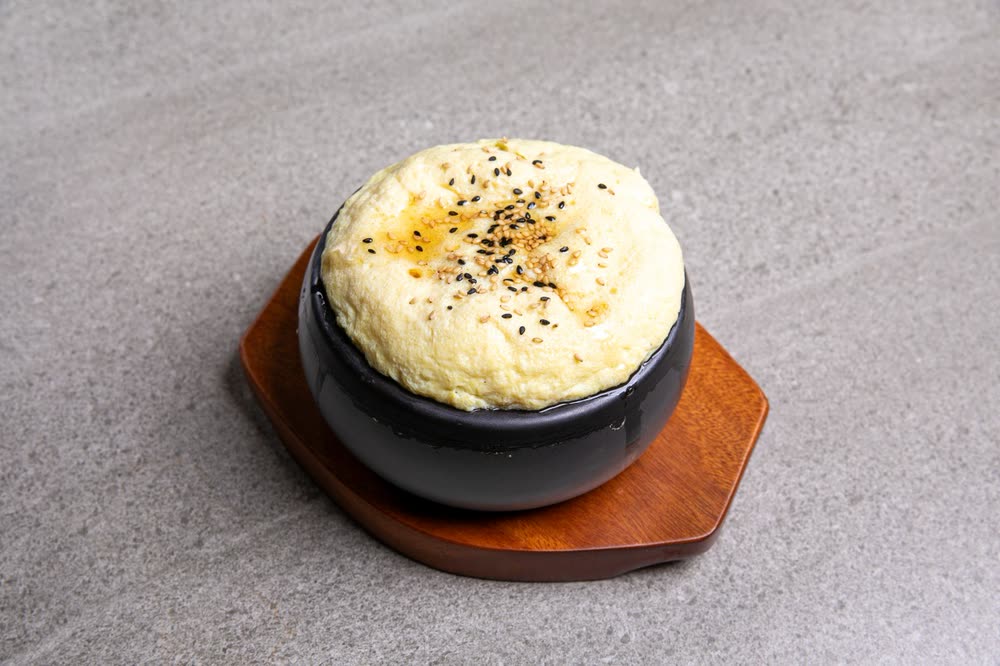 Steamed Egg (계란찜) — Sides at Hanwoodaum Hongdae, premium Hanwoo Korean BBQ in Seoul